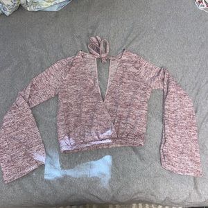 Knit long sleeve top